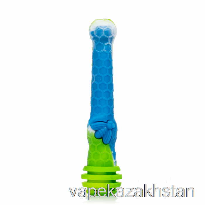 Vape Kazakhstan Stratus Honey Dipper Silicone Dab Straw Sea (Blue / Green / White)